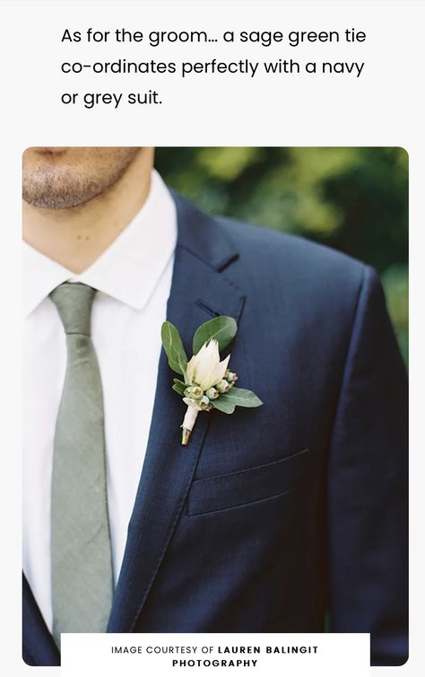 Wedding Suits Men Blue, Sage Wedding Colors, Sage Green Tie, Groom Wedding Attire, Blue Suit Wedding, Fiesta Wedding, Green Themed Wedding, Sage Wedding, Sage Green Wedding