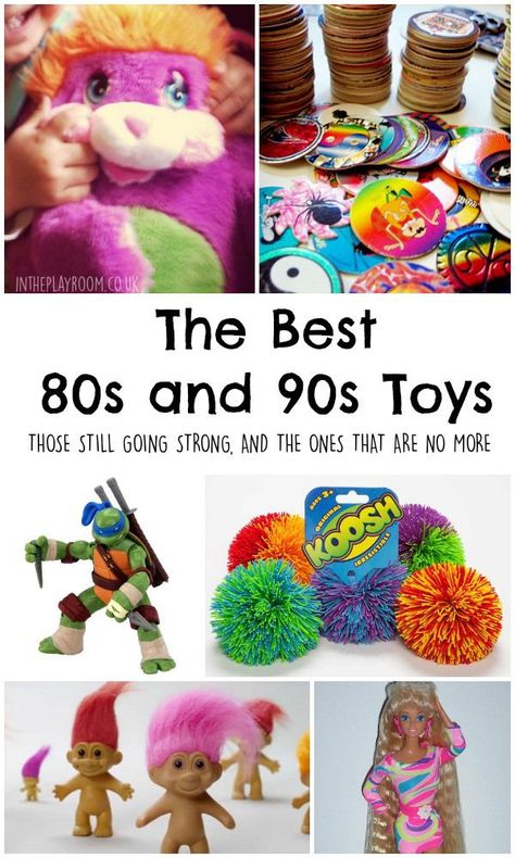 the best 80s and 90s toys. The ones that are still going strong, and the ones that are no longer around. Great 90s nostalgia Early 90s Toys, 90s Toys Nostalgia, Throwback 2000s, 90s Kids Toys, 1990s Toys, 90's Toys, 80’s Toys, Childhood Memories 80s, 1980s Childhood