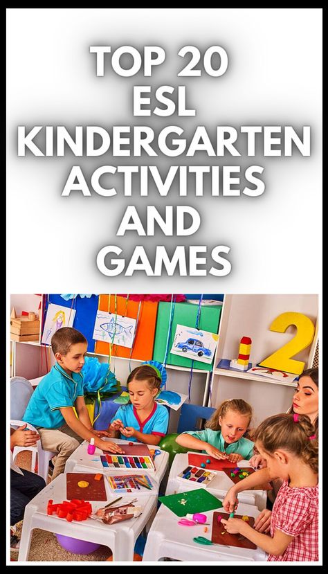 Esl Kindergarten, English Games For Kids, Games For Kindergarten, Teach English To Kids, Esl Games, English Teaching Materials, English Activities For Kids, Esl Lesson Plans, Language Acquisition