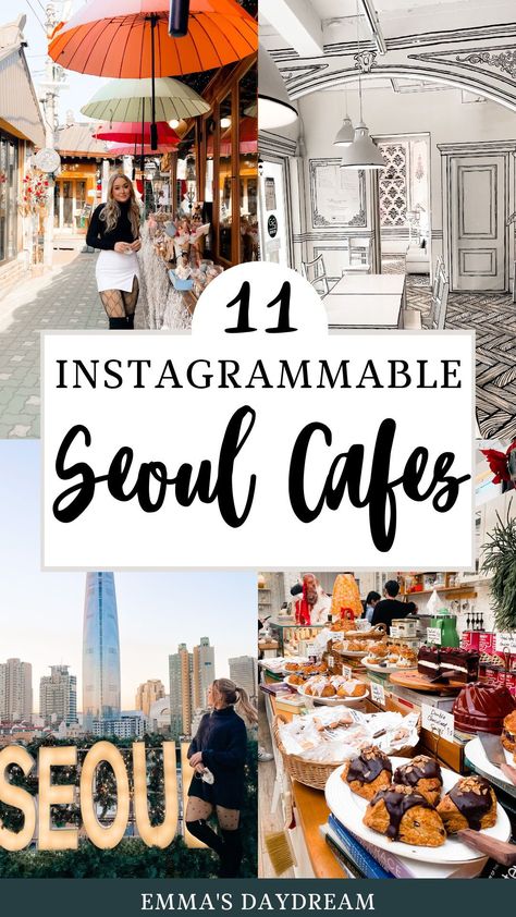 Best Cafes In Seoul, Seoul Korea Cafe, Cute Cafes In Korea, South Korea Coffee Shops, Cafe Onion Seoul, Cafes Seoul, Seoul Coffee Shop, Korea Cafe Aesthetic, Seoul Cafe Aesthetic