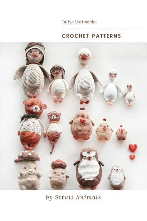 Sewed Stuffed Animals, Vintage Amigurumi, Amigurumi Accessories, Crochet Pattern Animals, Cottage Crochet, Amigurumi Yarn, Easy Amigurumi Pattern, Bear Crochet Pattern, Best Crochet Patterns