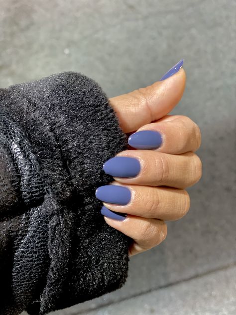 Cute Single Color Nails, Less Is Norse Opi Design, December Nails Solid Color, Less Is Norse Opi Dip, Dip Powder Nails Winter Colors, Opi Less Is Norse Gel, Plain Classy Nails, Basic Nails Colors, Almond Nails Solid Color Winter