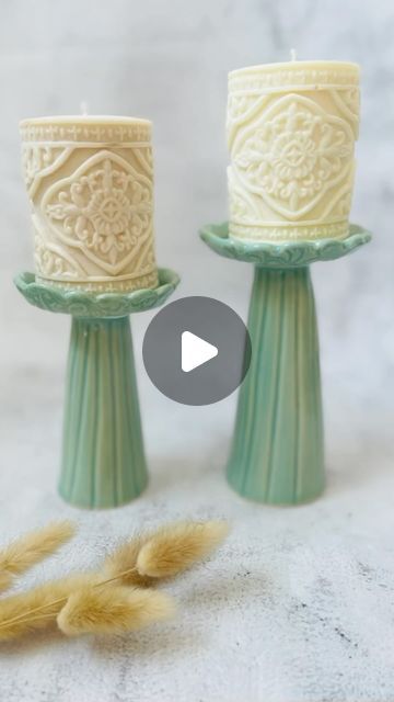 Jaspreet | Handmade Ceramics for everyday on Instagram: "Learn how to hand-build these candle holders in my online tutorial complete with templates and glazing details! . . . . . . . #ceramicvideos #handbuiltceramics #handmadesg #handmadetableware #handmadeceramics #ceramicsbyjas #potteryvideos #homedecorideas" How To Make Ceramic Candle Holder, Pottery Candle Holders, Handmade Candle Holders, Pottery Candle Holder, Handmade Tableware, Pottery Candle, Pottery Videos, Hand Building, Hand Built Pottery