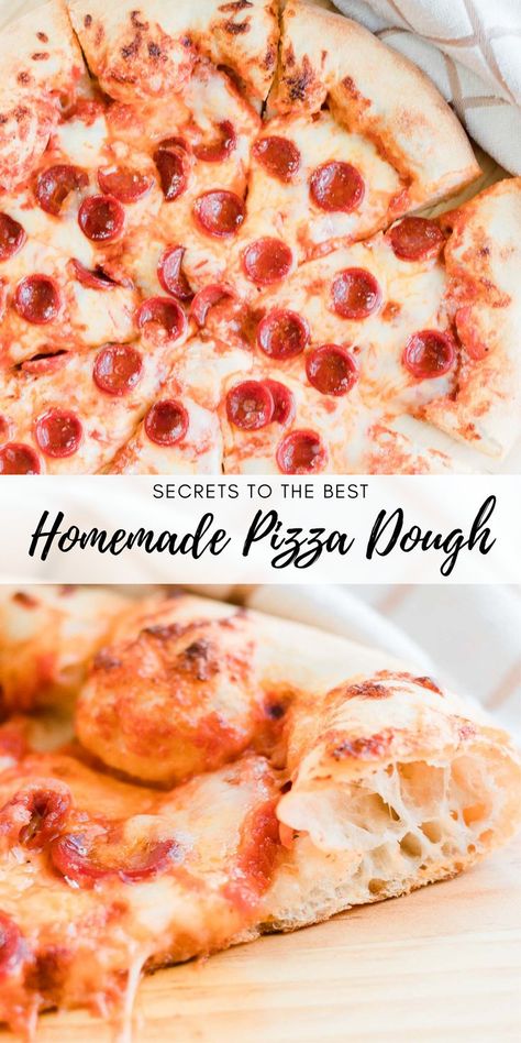 Quick Easy Pizza Crust, Fluffy Pizza Dough Recipe, Pizza Dough Recipes, The Best Pizza Dough, Pizza Sauces, Quick Pizza Dough, Easy Pizza Crust, Best Pizza Dough Recipe, Baking Pizza