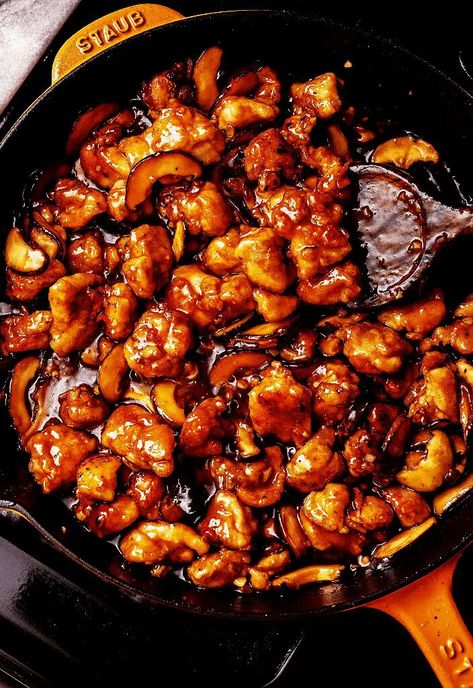 Spicy Orange Chicken Recipe | Tried and True Recipes Orange Grilled Chicken, Hot And Spicy Chicken Stir Fry, Asian Dishes Chicken, Authentic Orange Chicken Recipe, Sweet And Spicy Chicken Recipes, Chicken New Recipes, Chinese Orange Chicken Recipe, Spicy Chinese Chicken Recipes, Shredded Orange Chicken