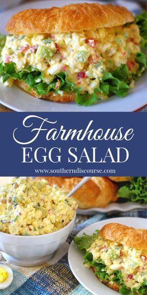 Ultimate Farmhouse, Egg Salads, The Best Egg Salad, Southern Discourse, Egg Salad Recipe Easy, Salad Macaroni, Hello Morning, Egg Salad Sandwich Recipe, Best Egg Salad Recipe