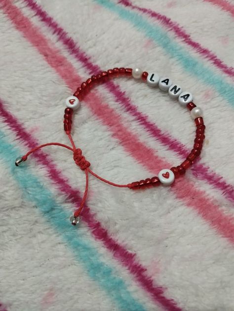 I made this one with my bestie's help <33 Lana Del Rey Clay Bead Bracelet, Lana Del Ray Bracelet, Lana Del Rey Bracelet, Bestie Bracelets, Bracelet Inspo, Diy Things, Lana Del Ray, Business Idea, Beaded Bracelets Diy