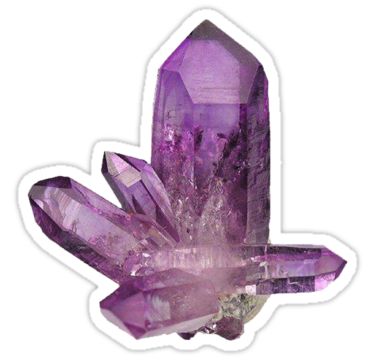 "Amethyst Purple Crystal" Stickers by 2conchas | Redbubble Diy Phone Case Design, Crystal Stickers, Crystal Aesthetic, Journal Aesthetic, Bullet Journal Stickers, Purple Crystal, Amethyst Purple, Journal Design, Purple Crystals