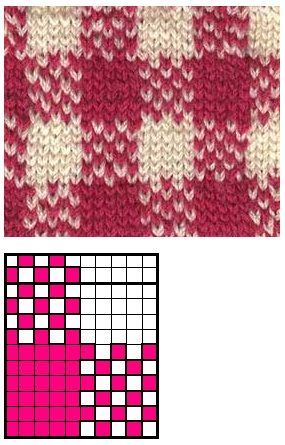 Crochet Gingham Pattern, Knitting Pattern Template, Colorwork Charts Knitting, Gingham Knitting Pattern, Knit Socks Colorwork, Tapestry Knitting Patterns, Grid Knitting Pattern, Beginner Fair Isle Knitting Patterns, Crochet Colorwork Chart