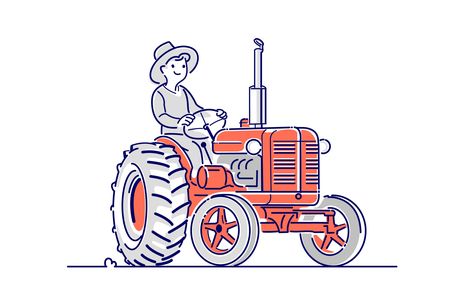 Tractor with lucky driver by Stanislav Mikov on Dribbble Driver Illustration, Tractor Illustration, Tractor Drawing, Sustainable Energy, Tractor, Creative Professional, Global Community, Energy, Drawings