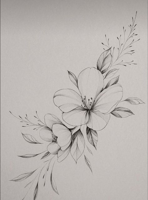 Tatoo Flowers Girl, Floral Tattoo Inspiration, Compass Tattoo On Hip, Add On Flower Tattoo, Single Flower Tattoos For Women, Large Botanical Tattoo, Realistic Flowers Tattoo, Micro Realism Flower Tattoo, Small Tattoos Floral