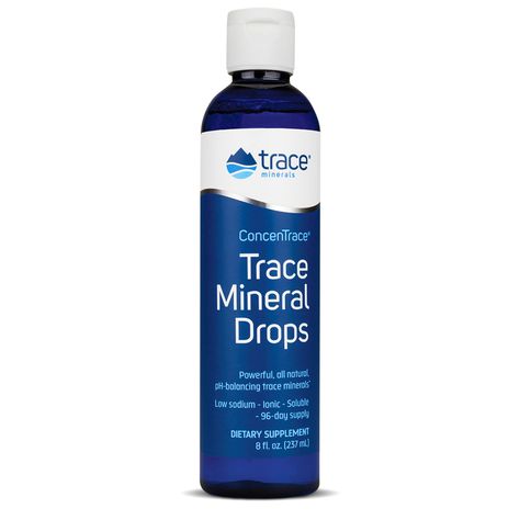 Trace Minerals Research - Concentrace Trace Mineral Drops, 8 Fl Oz liquid, Packaging may vary Liquid Magnesium, Liquid Supplements, Magnesium Chloride, Fulvic Acid, Water Enhancer, Healthy Morning Routine, Trace Minerals, Health Supplements, Dietary Supplements