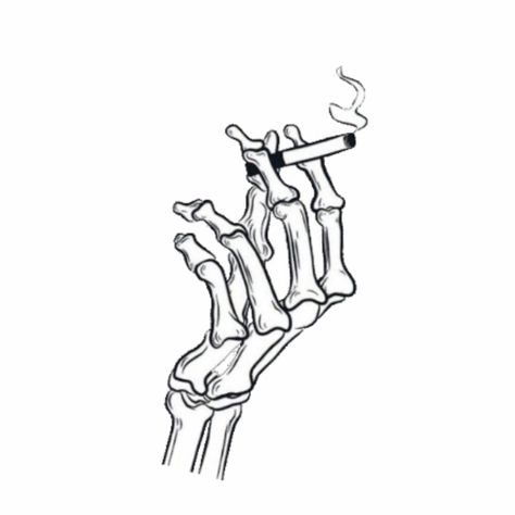 Skeleton Hand Holding Ciggerate, Ciggerate Tattoo, Skeleton Hand Reference, Lighter Drawing, Skeleton Arm, Clothes Art, Skeleton Tattoos, Red Face, Hand Reference