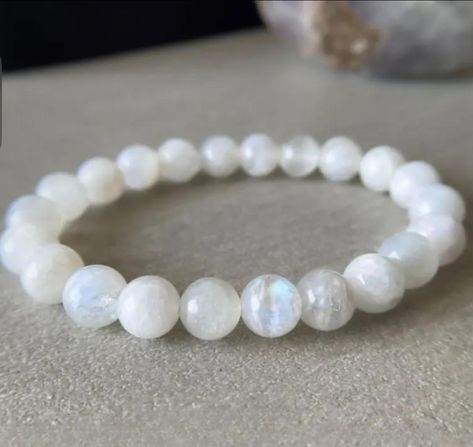 Moonstone bracelet Crystal Healing Stones, Moonstone Bracelet, How To Make Beads, Healing Stones, Crystal Healing, Moonstone, Healing, Bracelet, Gemstones