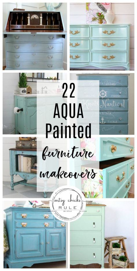 Distressed furniture painting