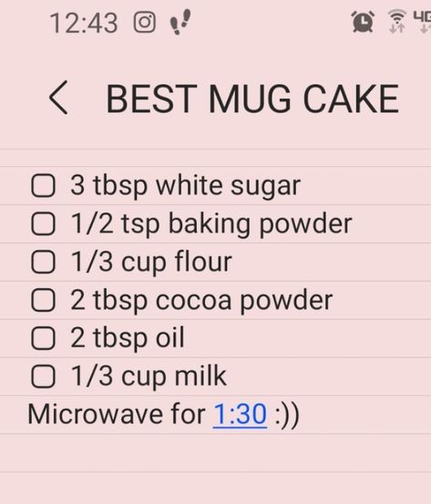 Mug Cake Without Vanilla Extract, Mug Cake Airfryer, Cinnamon Mug Cake Recipe, Microwave Cookies Recipe, Best Mug Cake, Mug Cookie Recipes, Mug Dessert Recipes, Microwave Mug Recipes, Mug Cake Recipe