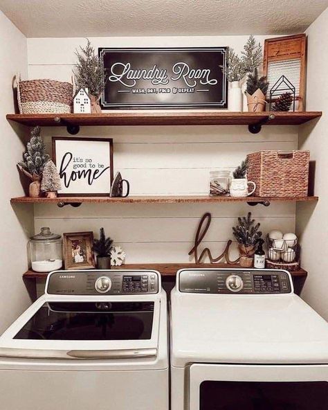 Western Boho Laundry Room Ideas, Laundry Room Ideas Western, Western Home Decor Ranch Style Interior Design, Farmhouse Western Kitchen, Trailer Laundry Room Ideas, Western Laundry Room Decor, Western Farmhouse Laundry Room, Western Apartment Decor Kitchen, Double Wide Interior Decorating