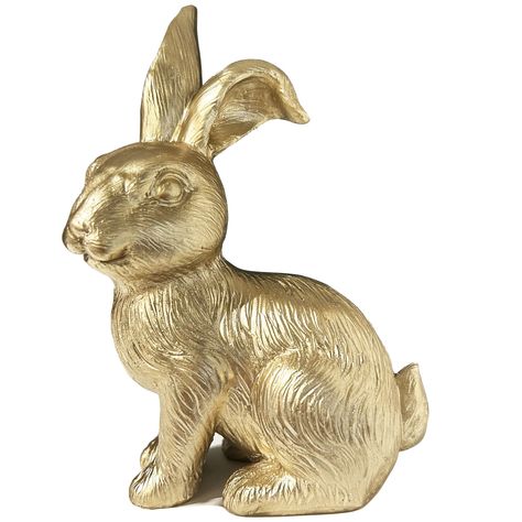 PRICES MAY VARY. 【DELICATE DETAILS: 】- The Easter golden bunny is made of durable resin material. The texture of the gold rabbit statue is smooth and declicate. The dimension is 6.75inches Height x 5 inches width x 2.75 inches length 【EASTER BUNNY DECORATION: 】- Exquisite and lovely Easter bunny figurine with antique finish in sitting gesture, is a perfect choice for Easter theme decor and part of a spring centerpiece. It is also great for Easter tiered tray decor 【COLLECTION: 】- This vintage ra Rustic Desk Decor, Golden Bunny, Easter Bunny Figurines, Rabbit Statue, Bunny Statue, Living Room Ornaments, Easter Centerpiece, Spring Centerpiece, Spring Decoration