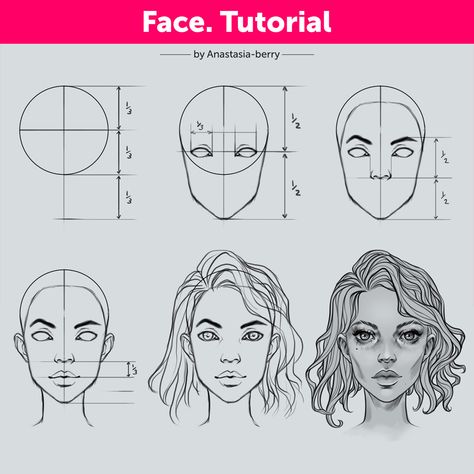 Face Drawing Tutorial, How To Draw Faces, Fashion Illustration Face, Face Art Drawing, Face Tutorial, Draw Faces, Drawing Tutorial Face, Fashion Drawing Sketches, 얼굴 그리기