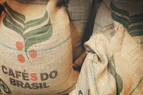 Thanks to Diego Catto for making this photo available freely on @unsplash 🎁 Brazil Coffee, Beans Image, Ways To Make Coffee, Coffee History, Coffee Sacks, Coffee Bean Grinder, Burlap Sacks, Coffee Farm, Coffee Store