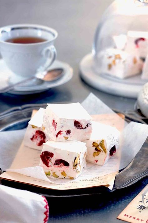 Australian Christmas Desserts, Classic Christmas Recipes, Nougat Recipe, High Tea Food, Christmas Dessert Recipes, Orange And Almond Cake, Australia Food, Square Recipes, Australian Christmas