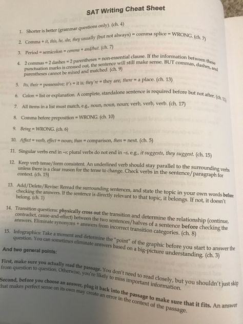 Sat One Month Study Plan, Sat Grammar Rules, Sat Prep Notes, Sat Cheat Sheet, Sat English Prep, Sat English Tips, Sat Exam Aesthetic, Sat Notes Aesthetic, High Sat Score