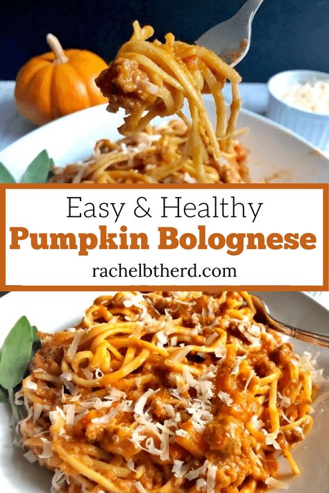 Healthy Pumpkin Pasta Sauce, Pumpkin Tomato Pasta Sauce, Pumpkin Marinara Sauce, Fall Tomato Recipes, Pumpkin Spaghetti Sauce, Fall Dinner Recipes Instant Pot, What To Do With Pumpkin Guts, Pumpkin Sauce For Pasta, Pumpkin Bolognese