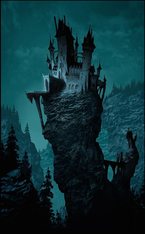 Film: Hotel Transylvania ===== Setting: Hotel Transylvania ===== Color Palette #1 ===== Artist: Luc Desmarchelier Goth Castle, Creepy Castle, Landscape Dark, Dark Castle, Old Castle, Fotografi Digital, Heroic Fantasy, Hotel Transylvania, 다크 판타지