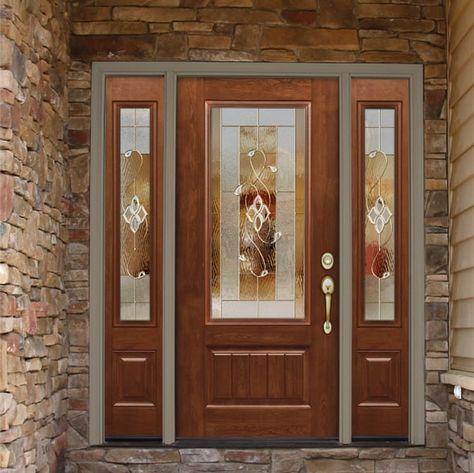 15 Best Front Door Designs With Pictures In India | Styles At Life Front Door Images, Door Sidelights, Replacing Front Door, Steel Doors Exterior, Custom Entry Doors, Fiberglass Exterior Doors, Fiberglass Entry Doors, Custom Front Doors, Door Images