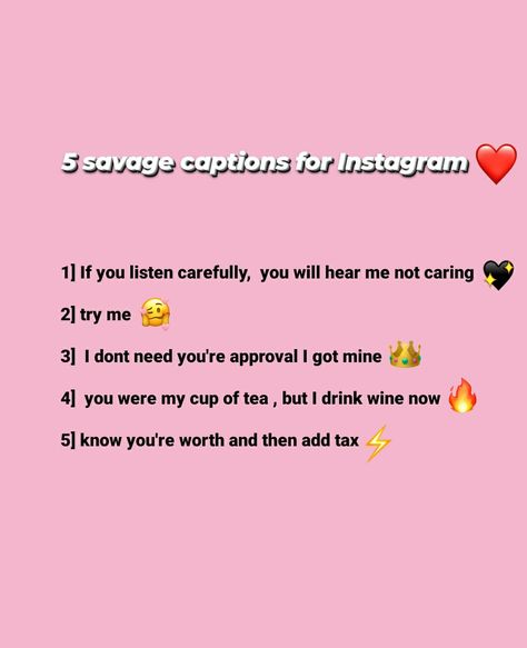 Here are 5 sassy Instagram captions that you can use. Wine Captions Instagram Sassy, Wine Captions Instagram, Drinking Captions, Savage Instagram Captions, Sassy Instagram Captions, My Cup Of Tea, Wine Drinks, Instagram Captions, Wine