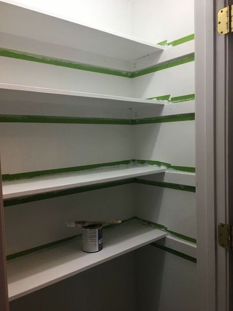 Closet Turned Pantry, Closet Into A Pantry, Functional Pantry, Shelving Diy, Diy Pantry Shelves, Pantry Closet Design, Money Food, Closet Makeover Diy, Pantry Layout