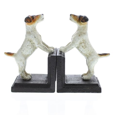 Dog Physical Therapy, Animal Bookends, Biscuit Home, Dog Bookends, Jack Russell Dogs, Decorative Bookends, Jack Russells, Hodge Podge, Book Ends