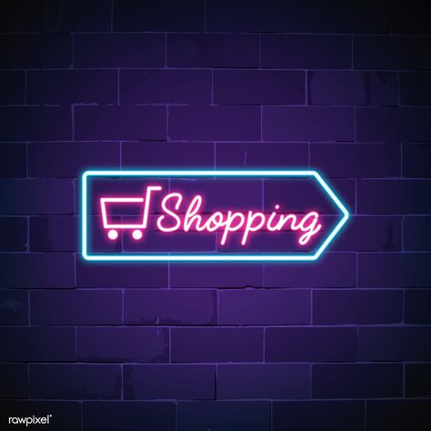 Rakel Sablon, Logo Online Shop, Wallpaper Stores, Shopping Quotes, Neon Logo, Wallpaper Iphone Neon, Shop Logo Design, Shop Sign, Wallpaper Shop