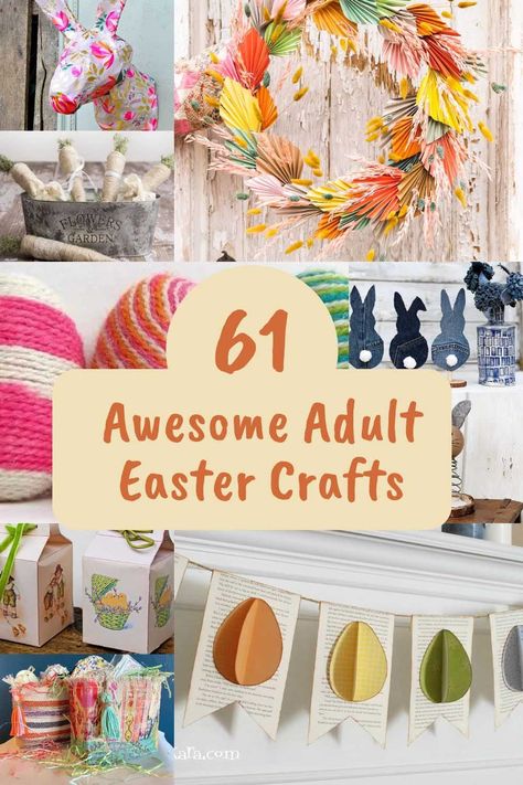 Easter Craft For Senior Citizens, Adult Spring Crafts Diy Projects, Easter Egg Crafts For Adults, Easter Egg Diy Crafts, Easy Easter Crafts For Seniors, Adult Easter Crafts Projects, Easy Diy Spring Crafts, Easter And Spring Crafts, Easter Craft Ideas For Adults