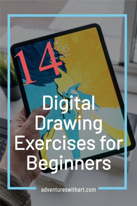 Level up your digital drawing skills quickly with these great digital drawing exercises for beginners. Whether you use Procreate or other drawing programs, these exercises will improve your drawing skills. Digital Drawing Exercises For Beginners, Digital Drawing Exercises, Procreate Drawing Exercises, Drawing Practice Exercises Beginner, Digital Art Exercises, Procreate Exercises, Digital Drawing Ideas Beginner, Beginner Digital Art Ideas, Procreate Course