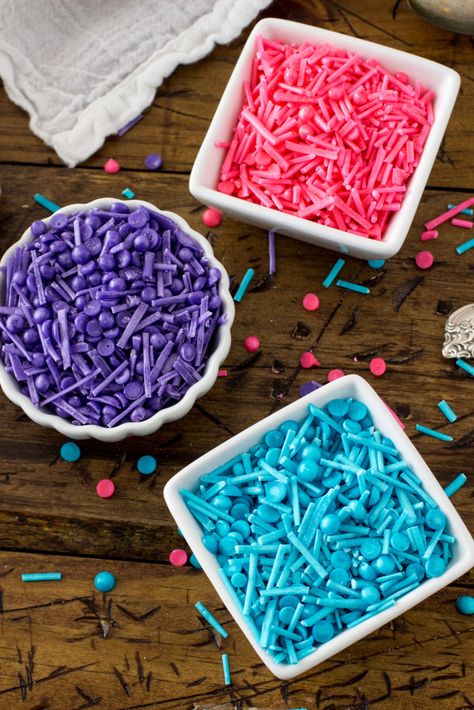 How To Make Your Own Sprinkles, Make Your Own Sprinkles, Home Made Sprinkles, Diy Sprinkles Homemade, How To Make Sprinkles, Homemade Sprinkles Recipe, Homemade Sprinkles, Galaxy Cookies, Mini Sweets