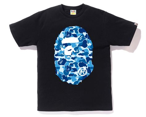 Bape T Shirt, Bape Shirt, Underground Clothing, Cute Shirt Designs, Blue Camouflage, Latest T Shirt, Bathing Ape, Tshirt Outfits, Fashion Pieces