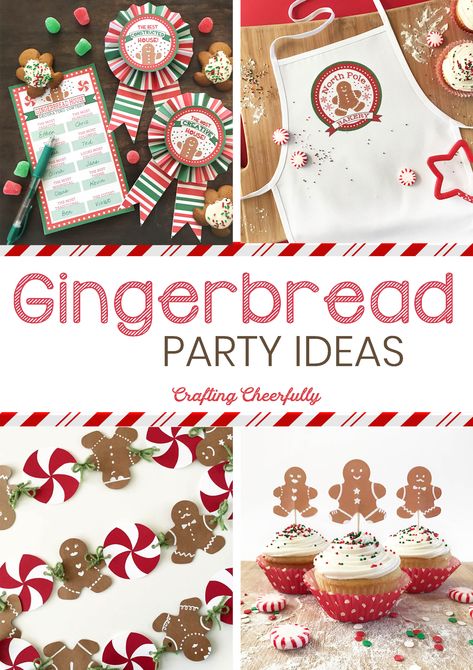 Gingerbread Party Ideas, Gingerbread Birthday Party, Gingerbread House Decorating Party, Gingerbread House Decorating, Ideas Cupcakes, Gingerbread House Parties, Gingerbread Party, Gingerbread Diy, Cookie Decorating Party