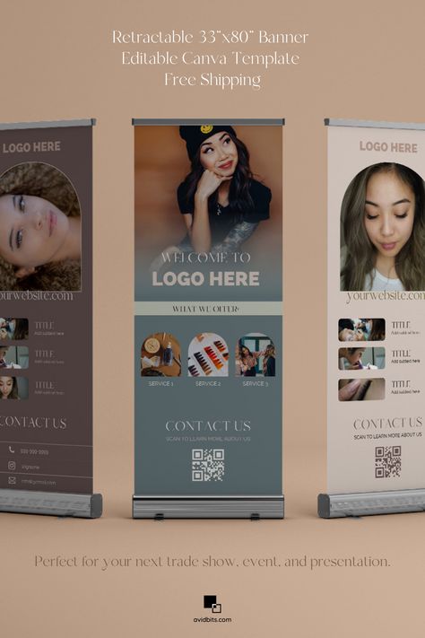 Event decor retractable banner for trade shows Tradeshow Banner, Logo Colors, Banner Stand, Web Design Marketing, Retractable Banner, Event Banner, Banner Stands, Pop Ups, Event Ideas