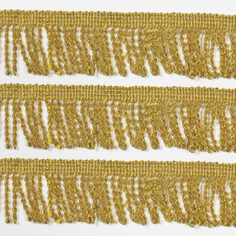 PRICES MAY VARY. What you will receive: Fringe tassel lace pack in a paper card. Size: 10 yards/ 30 feet/ 9 meters,1.6 inch (42mm) wide fringe tassel lace. Color: Gold Material: Polyester fibre, lightweight, durable to use. Uses: Decorative Fringe tassel lace are widely used, including pillow lace, clothing, bed sheets, curtains, bags, earrings, necklaces, clothes, and more. Easy to Use: You can cut it into the length you want. Is easy to use and won’t tangle. It can be tied or sew on the clothe Decorate Lampshade, Macrame Tassel, Lace Clothing, Curtains Accessories, Tassel Lace, Gold Fringe, Sewing Embellishments, Diy Decoration, Sewing Trim