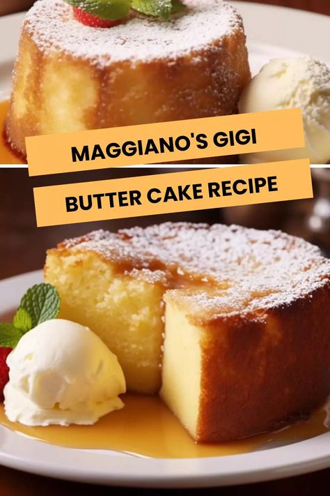 Indulge in homemade bliss with Maggiano’s Gigi Butter Cake recipe – a heavenly treat perfected with love and taste in every bite. Maggianos Butter Cake Recipe, Plain Cake, Gooey Butter Cake, Butter Cake Recipe, Bundt Cake Pan, Warm Cake, Pound Cakes, Unique Desserts, Almond Flavor