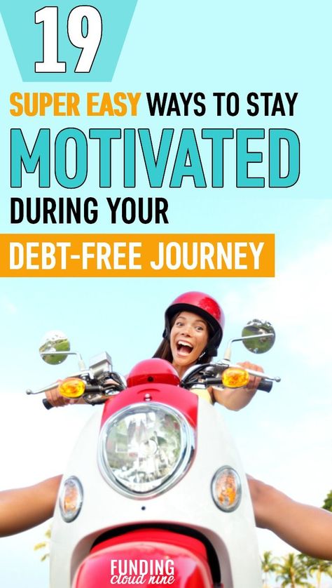 If you are in a debt slump, check out these 19 ways to get motivated to get out of debt. Pay off your debt fast by staying motivated! Ways To Get Motivated, Grow Wealth, Frugal Hacks, Pay Debt, Debt Payoff Printables, Financial Motivation, Managing Money, Paying Off Student Loans, Staying Motivated