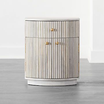 All Bedroom Furniture | CB2 Curved Nightstand, Marble Nightstand, Cameo White, Oval Cabinet, Low Dresser, White Storage Cabinets, African Symbols, Furniture Flipping, Modern Storage Cabinet