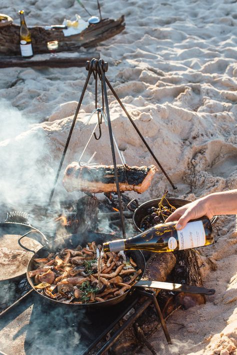 Sarah Glover, Autumn Shoot, Cooking Over Fire, Wood Fired Cooking, Open Fire Cooking, Beach Fire, Beach Dinner, Autumn Breeze, Fire Food