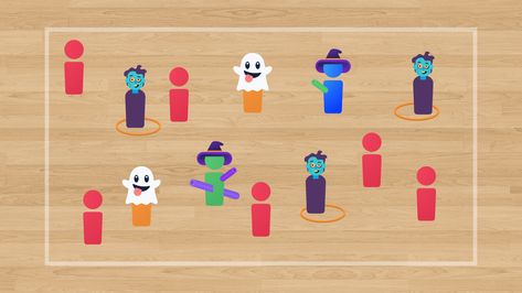 Halloween Tag • Physical Education Games Halloween Pe Games, Pe Games For Kindergarten, Halloween Elementary, Pe Classroom, Pe Games Elementary, Easy Halloween Games, Kids Exercise Activities, Tag Games, Elementary Games