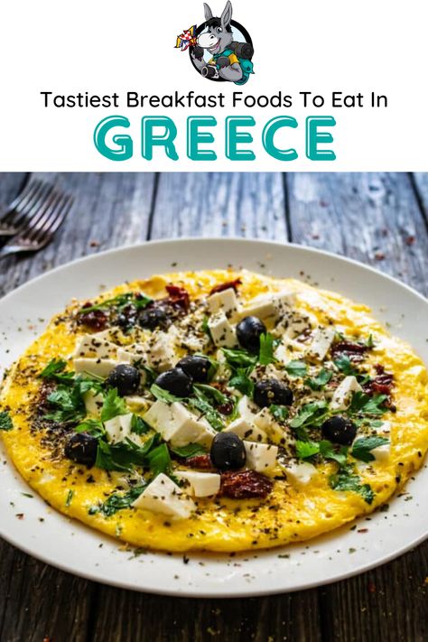 Traditional Greek Breakfast Recipes, Ikaria Greece Recipes, Greek Breakfast Aesthetic, What To Eat In Greece, Greek Brunch Ideas, Greek Breakfast Ideas, Greek Breakfast Traditional, European Breakfast Ideas, Greek Brunch