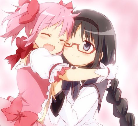 Madoka and Homura Homura Madoka, Mahō Shōjo Madoka Magica, Sayaka Miki, Mahō Shōjo, Pink Girly Things, Puella Magi Madoka Magica, Madoka Magica, Matching Pfps, Magical Girl