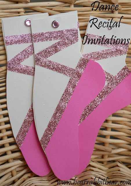 Ginger Snap Crafts: Melanie @ Bear Rabbit Bear Crafts {Christmas Break Guest} Ballerina Crafts, Ballerina Craft, Shoes Ribbon, Ballet Crafts, Ballet Birthday Party, Dance Crafts, Ballet Birthday, Ballet Party, Birthday Invitations Diy