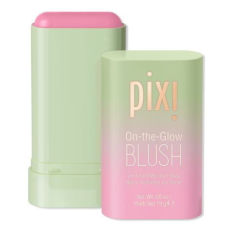 On-the-Glow Blush Tinted Moisture Stick - PIXI ON THE GLOW BLUSH CHEEK TONEBenefitsHydrating solid cheek tint that conditions as well as provides colour.Can be used on cheeks & lipsVitamin packed for antioxidant benefitsOne sweep colour payoffComplements all skin tonesKey IngredientsFruit Extracts nourish and renew complexionGinseng revitalizes and balancesAloe Vera soothes and calms - On-the-Glow Blush Tinted Moisture Stick Pixi On The Glow Blush, Pixi On The Glow, On The Glow Blush, Blush Stick, Sephora Skin Care, Blush On Cheeks, Blueberry Fruit, Raspberry Fruit, Cheek Tint