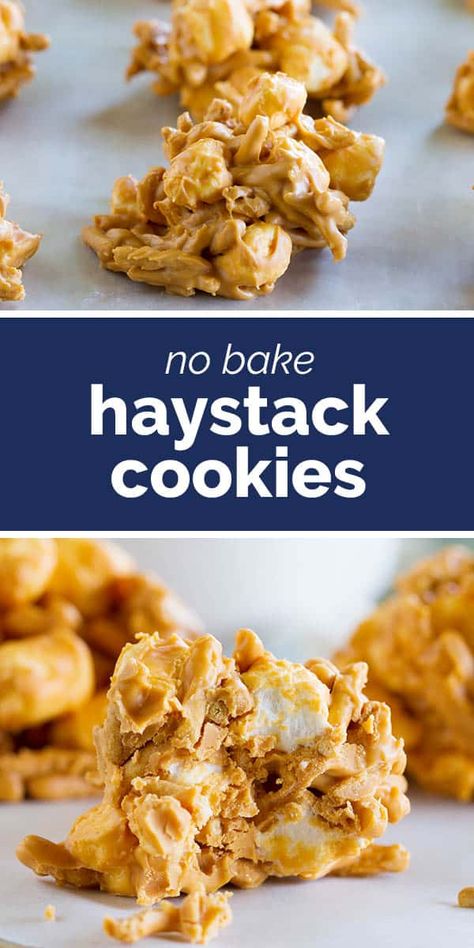 Cookies Butterscotch, Butterscotch Haystacks, Cook Desserts, Haystack Cookies, Haystacks Recipe, Butterscotch Cookies, Sweet Recipes Desserts, Cookie Calories, Butterscotch Chips